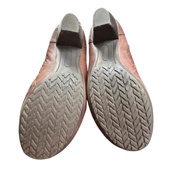 Bare Traps Leather Slip-On Heeled Booties Shoes Womens Size 9M Brown Classic - Picture 9 of 11